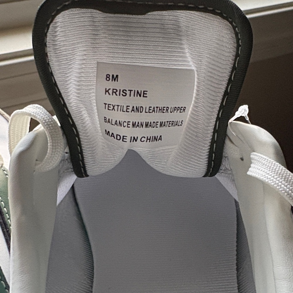 Tretorn Kristine Women's White and Green Casual Sneakers - Picture 6 of 7